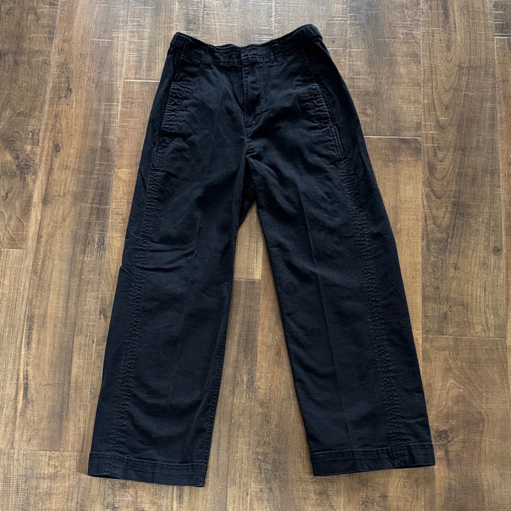 Old Navy Black Cropped Wide-Leg Pants
